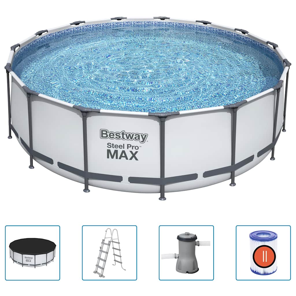 Thumbnail - Bestway Steel Pro MAX Swimmingpool-Set Rund 457x122 cm