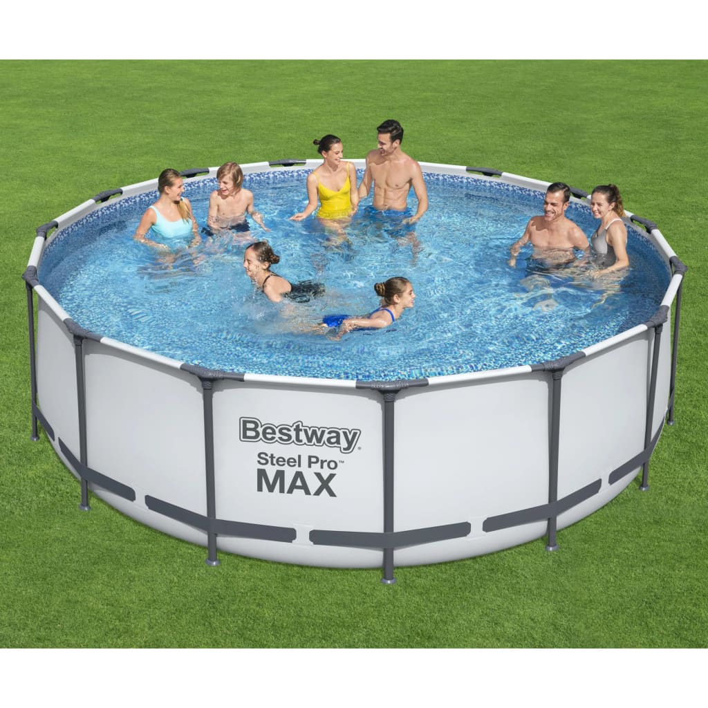 Bestway Set de piscină Steel Pro MAX, 457x122 cm, rotundă