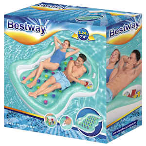 Bestway Dvojité designové nafukovací lehátko 224 x 174 cm - obrázek 6