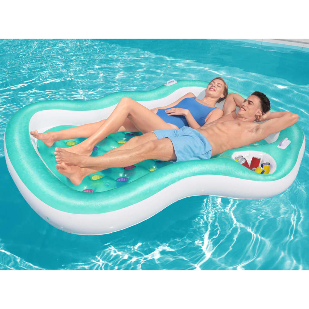 Materassino gonfiabile double-face trasparente-verde – 1000 Piscine