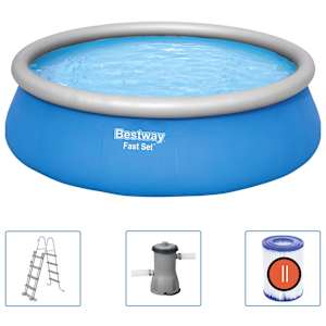 Bestway Nafukovací bazénový set Fast Set kruhový 457 x 122 cm - obrázek 2