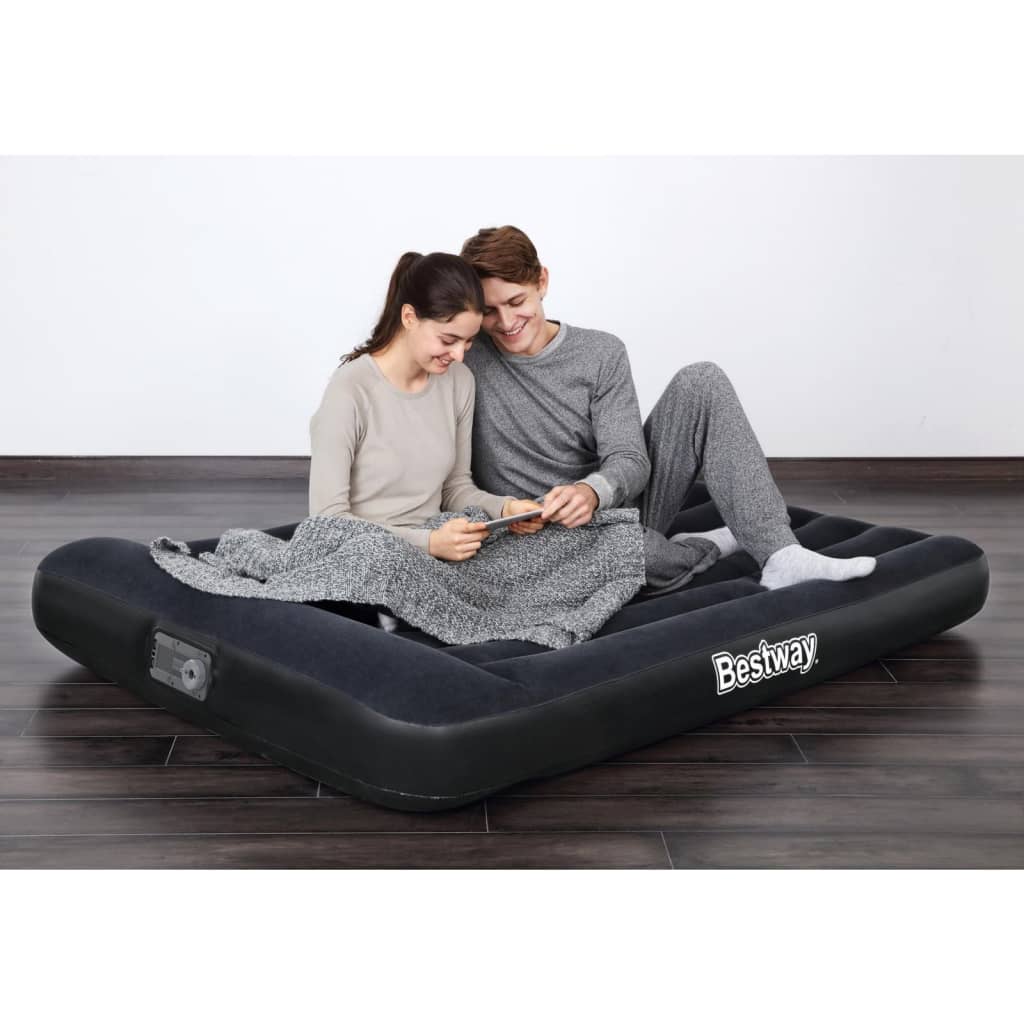 Bestway Luftbett Aeroluxe 2-Personen mit Eingebaute Pumpe Schwarz