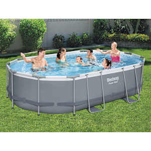 Bestway Power Steel Bazénový set oválný 488 x 305 x 107 cm