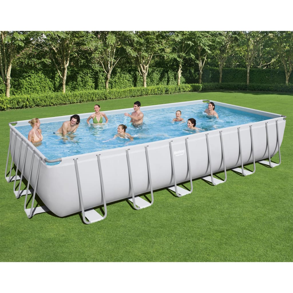 Bestway Power Steel Swimmingpool-Set Rechteckig 732x366x132 cm