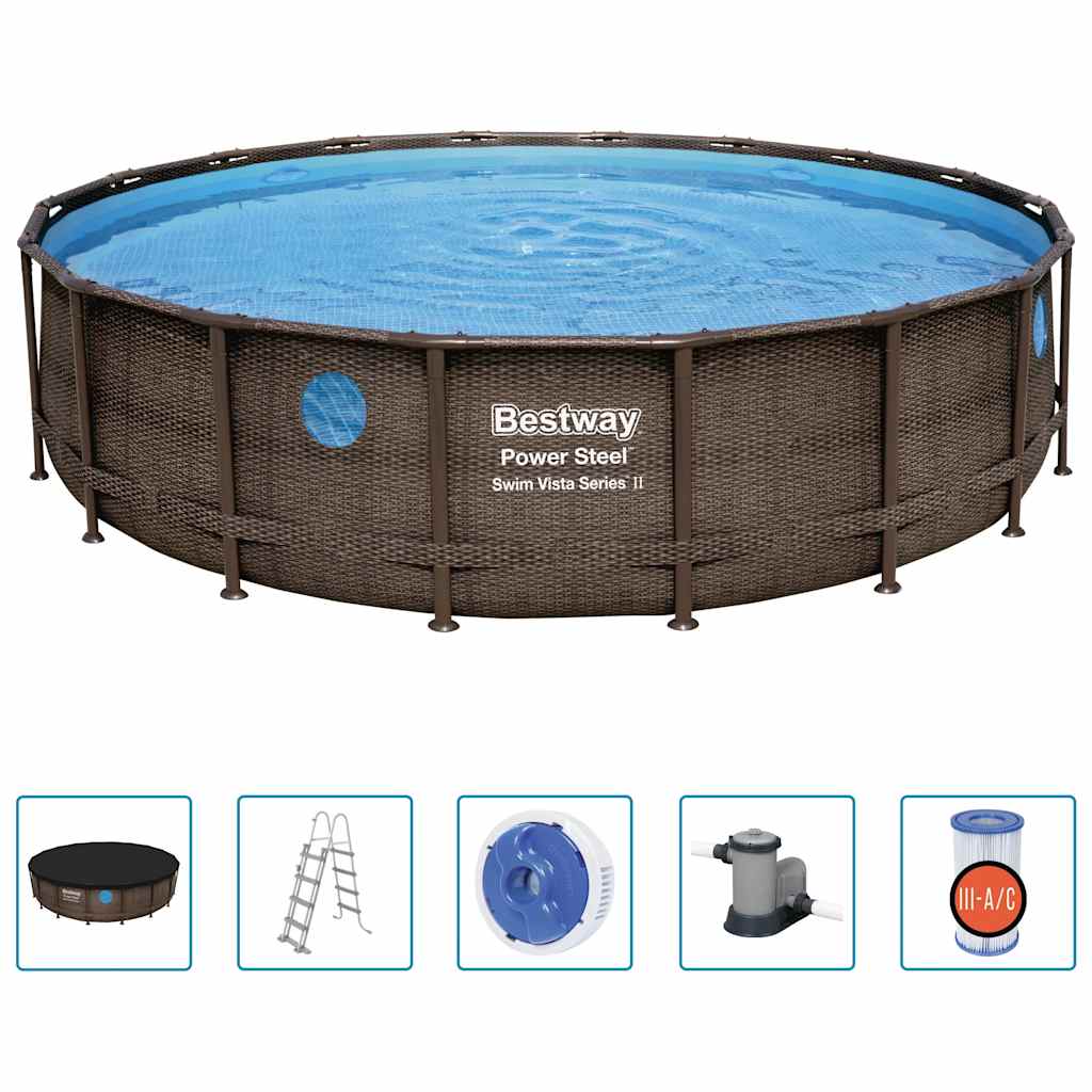 Thumbnail - Bestway Power Steel Swimmingpool-Set 549x122 cm