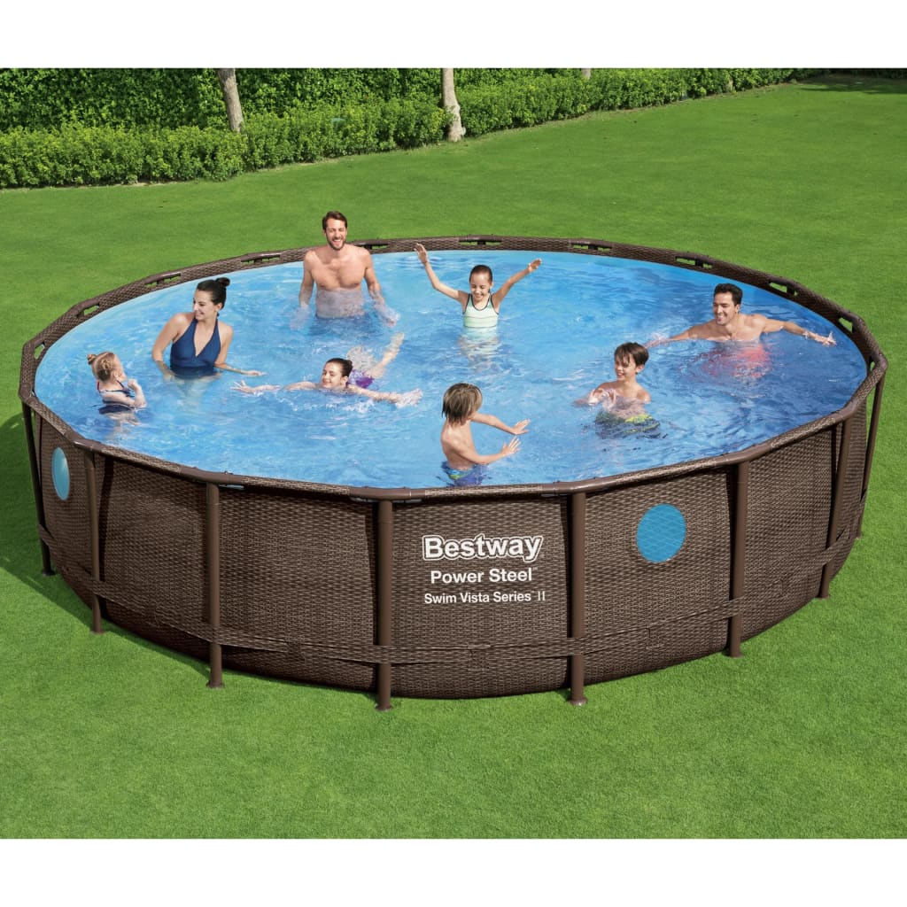 Bestway Set piscină Power Steel, 549x122 cm