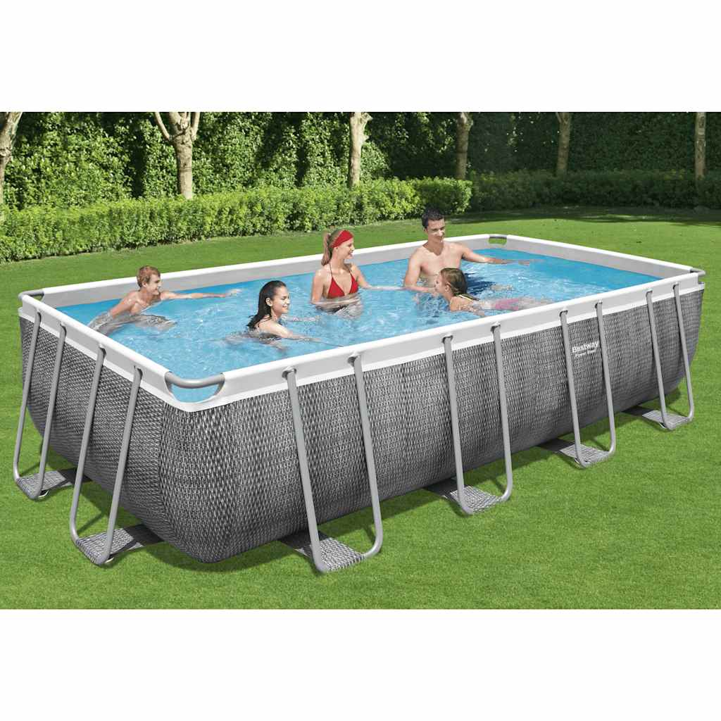 Bestway Power Steel Swimmingpool-Set Rechteckig 549x274x122 cm