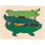 Hape Houten Vormenpuzzel Krokodil Junior Blank 7 Delig hape kopen in de aanbieding