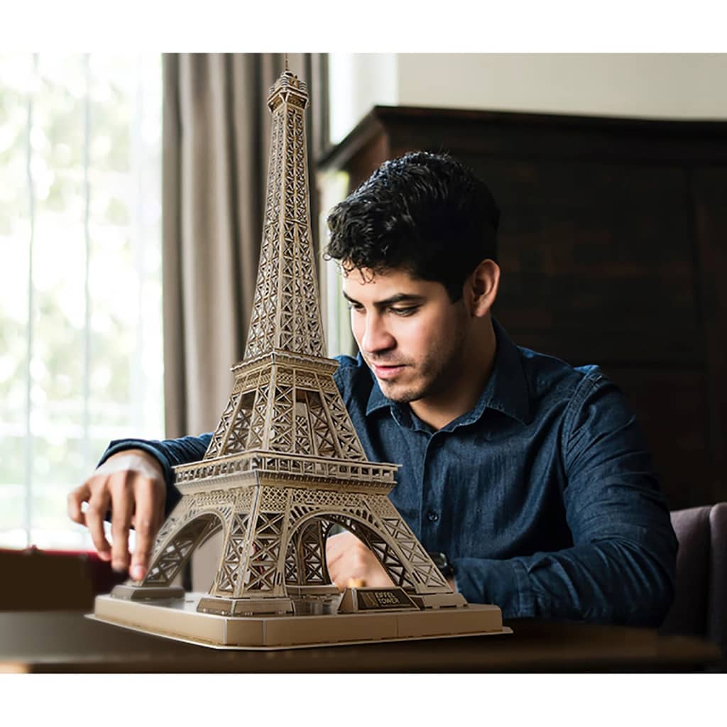 Cubic Fun Puzzle 3D à LED Eiffel Tower 84 pcs