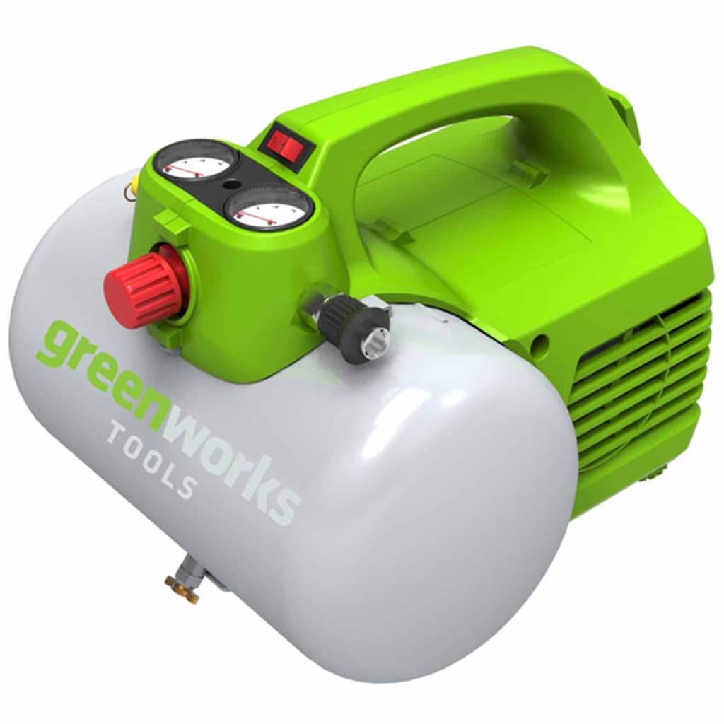 

Greenworks Luchtcompressor elektrisch GAC6L 300 W 6 L 4101302