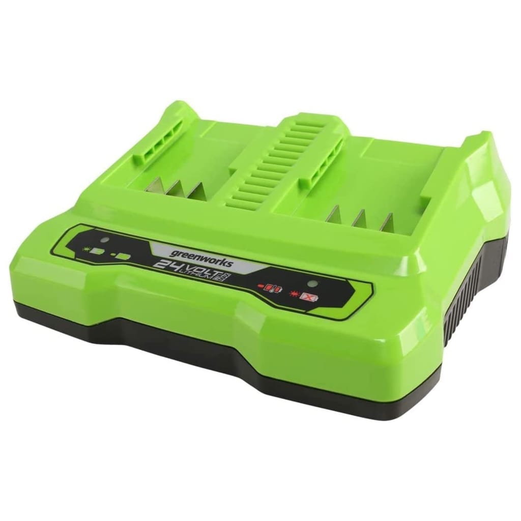 

Greenworks Acculader met dubbele poort 24 V 4 A