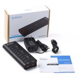 ORICO 9 Ports USB Hubb 2.0 samt 2 laddnings portar
