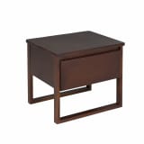 Mesa de cabeceira - Nogueira - Madeira maciça envernizada - GIULIA