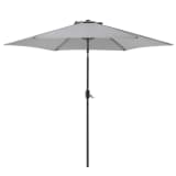 Parasol en métal et toile gris foncé VARESE
