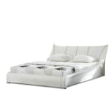 Wasserbett Leder weiss 180 x 200 cm NANTES