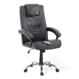 Bürostuhl schwarz Kunstleder Massagefunktion COMFORT II