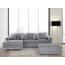 Beliani Oslo Hoekbank Stof Lichtgrijs beliani kopen in de aanbieding