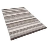 Tapete de algodão marrom - 160x230 cm - Feito à mão - POLATLI