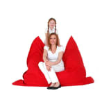 Puf cojín, Saco para sentarse, 140 x 180 cm, Rojo