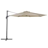 Ampelschirm Ø300 cm sandbeige/dunkelgrau SAVONA