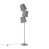 Lámpara de pie, Iluminción de diseño, Gris, RIO GRANDE
