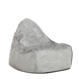 Puf sillón ergonómico, Saco para sentarse, Gris, DROP