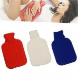Warmwaterkruik met hoes rood