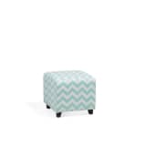 Footstool Mint Green and White KANSAS