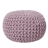 Pufa różowa - hoker - podnóżek - otomana - 40x25 cm - CONRAD