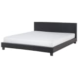 Bett Kunstleder schwarz Lattenrost 180 x 200 cm ORELLE