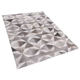 Tapis gris aux motifs contemporains 160 x 230 cm ALAKA