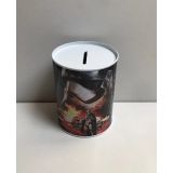 Metalen spaarblik Star Wars zwart 10 x 7,5 cm