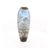 CAMEO GLAS VAAS 'WINTERLANDSCHAP'