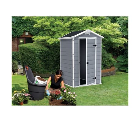 Keter Storage Shed Manor 43 Grey 204745 | vidaXL.co.uk