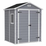 Keter Tuinhuis Manor 6x5 DD grijs 204496