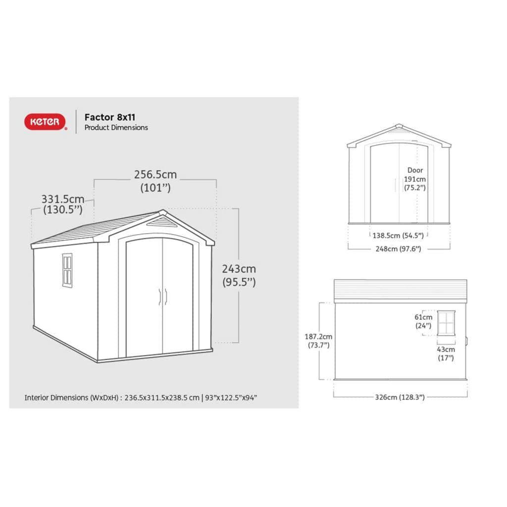 Keter Tuinhuis Factor 811