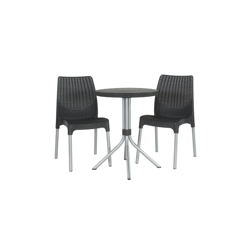 Keter Bistro set Chelsea grafitový 223562