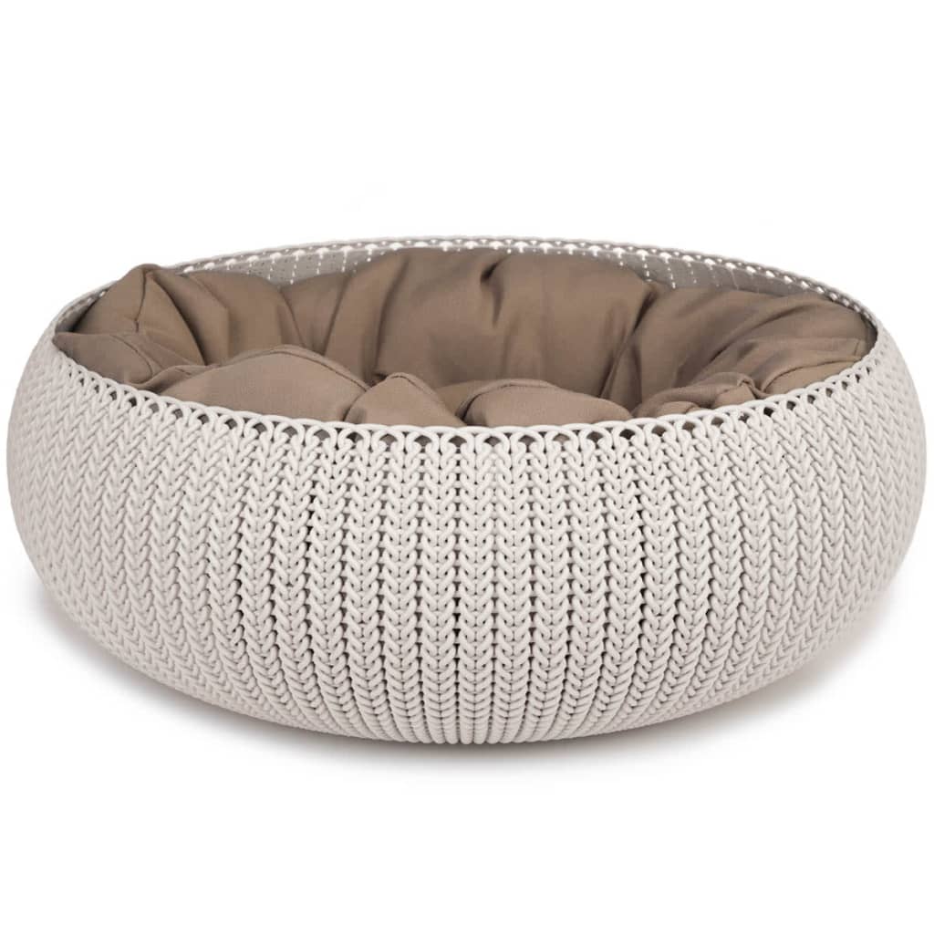 Afbeelding Curver Cozy Pet Bed hondenmand creme 50 cm door Vidaxl.nl