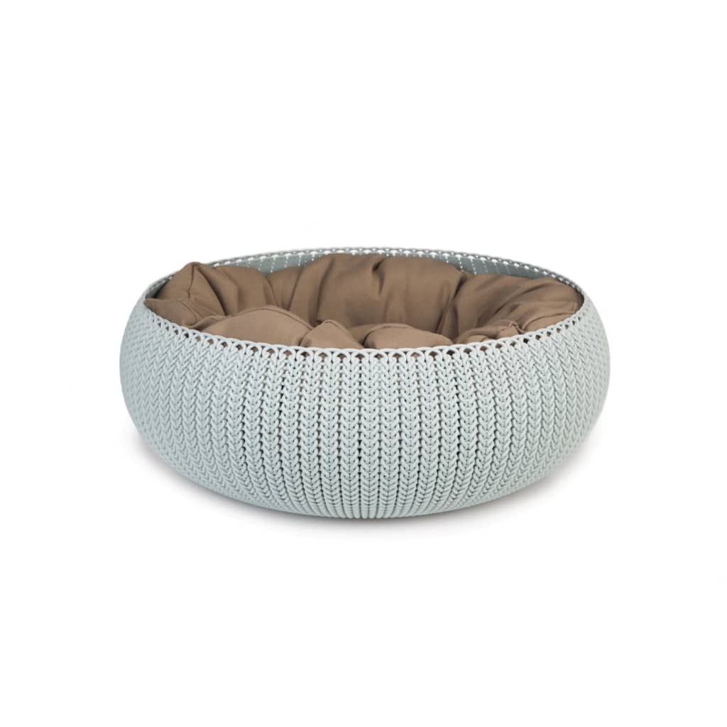 Afbeelding Curver Cozy Pet Bed hondenmand lichtblauw 50 cm door Vidaxl.nl