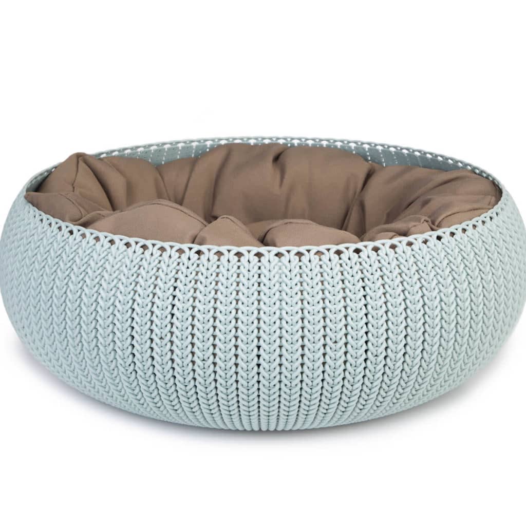 VidaXL - Curver cozy pet bed lichtblauw 50