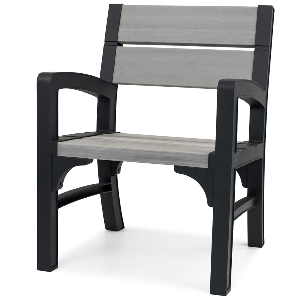 Keter Krzesło ogrodowe Montero, szare, 234453