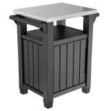 Keter Table de jardin pour barbecue Unity Classique Anthracite 235187