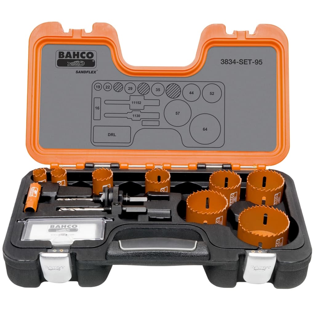 VidaXL - BAHCO Professionele gatenzaagset 16-64 mm 3834-SET-95