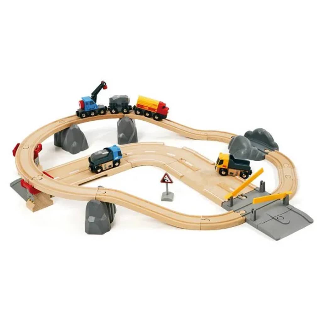 BRIO trein Spoor en weg transportset 33210