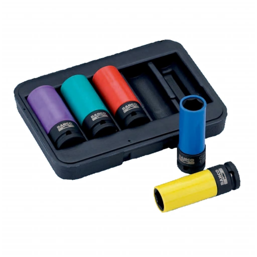

BAHCO Slagmoerdoppen set lang 5-delig 17/19/21/22/24 mm BWSS12P5