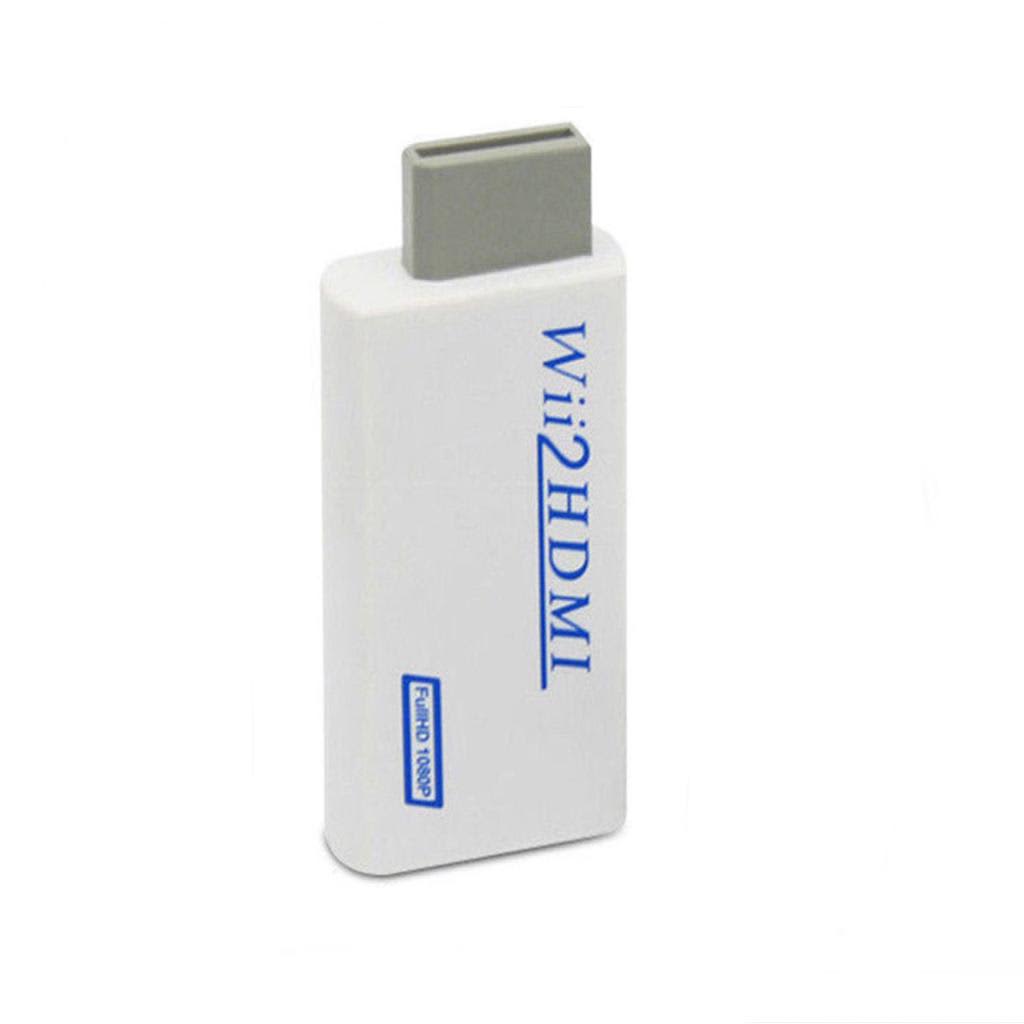 INF Adaptateur Wii vers HDMI, Wii Hdmi 1080P, avec sortie audio 3,5 mm, po