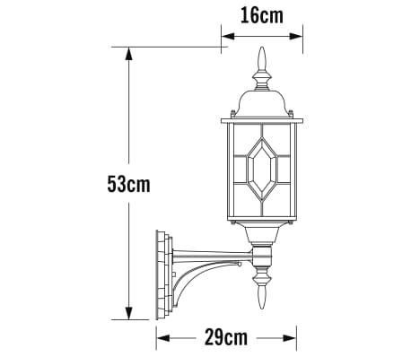 VEJERS DOWN Applique Murale Acier Galvanisé Et Verre E27 - Nordlux