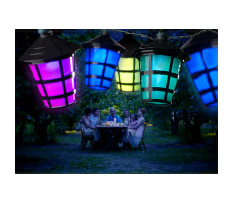 KONSTSMIDE Ensemble de lanternes avec 20 ampoules Multicolore
