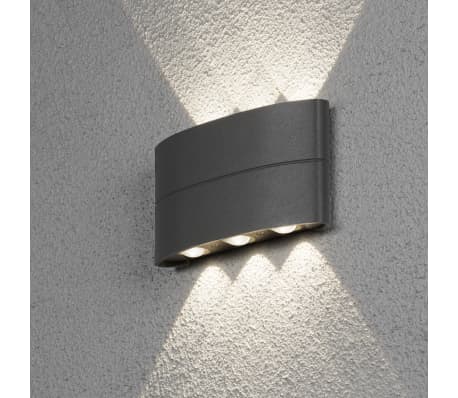 KONSTSMIDE Applique à LED Chieri 6x1,2 W Anthracite