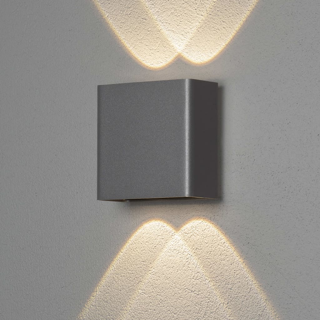 KONSTSMIDE LED-seinävalaisin Chieri 1x4 W antrasiitti
